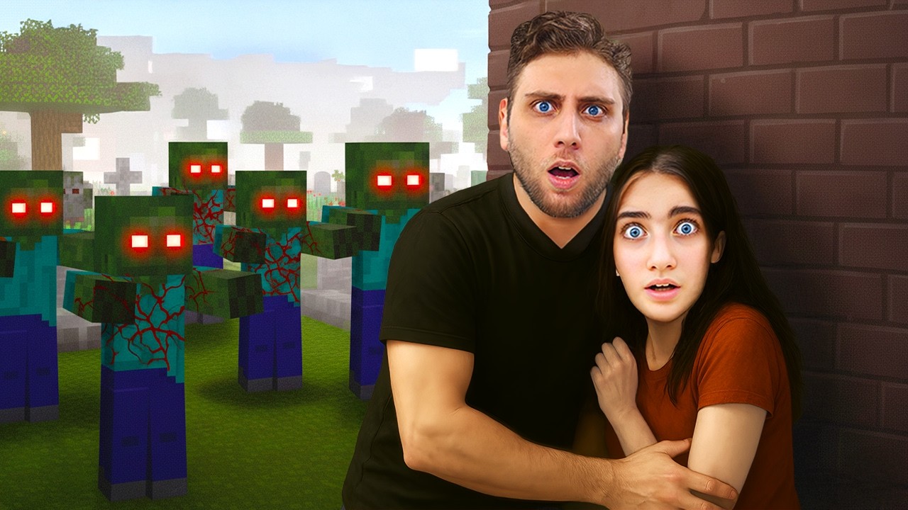 الزومبي سيطروا علي قريتنا في ماين كرافت !!