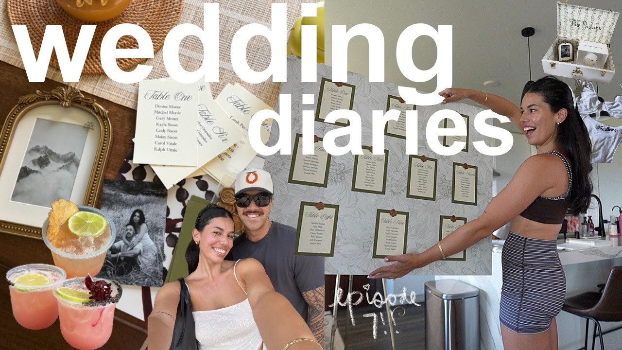 Wedding Diaries 🕊️ diy seating chart, etsy finds, drink tasting, & Q&A w Micah!!