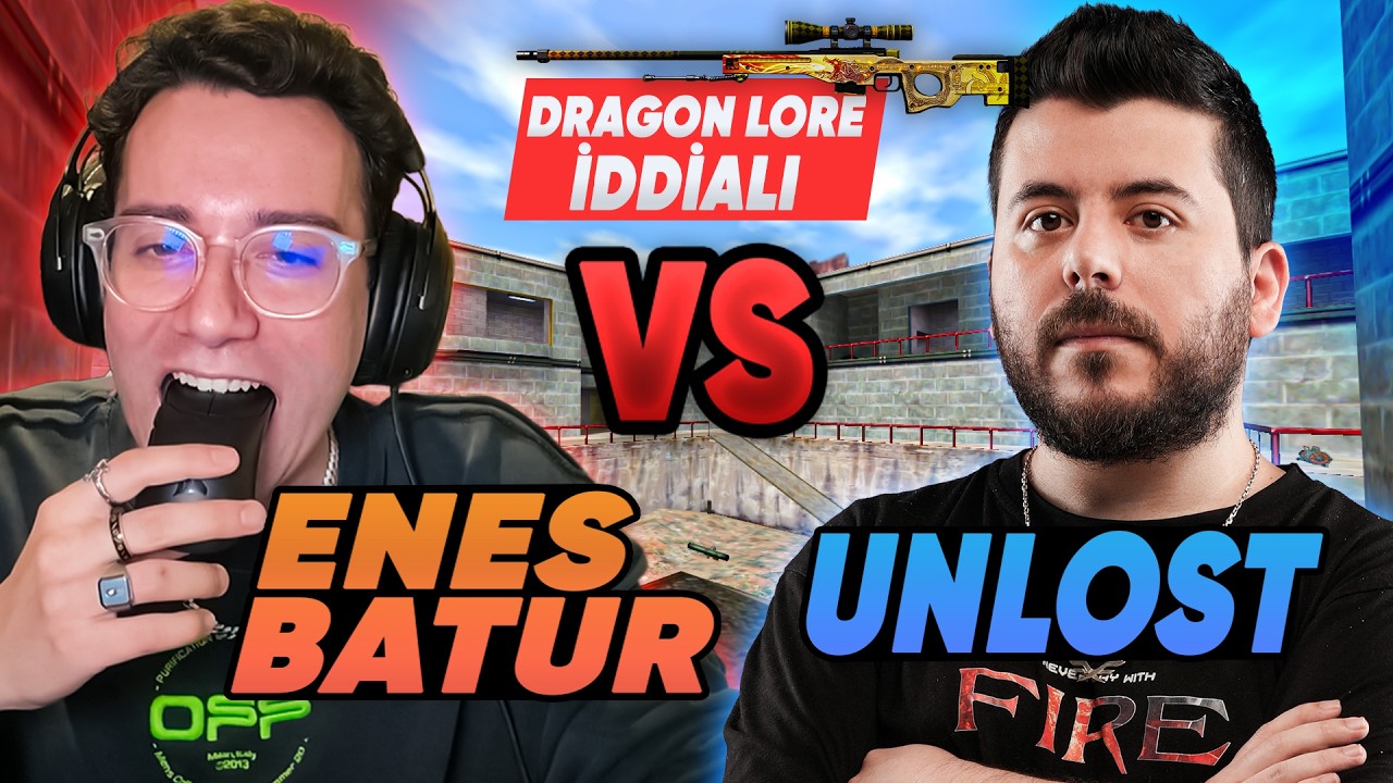 ENES BATUR vs UNLOST [DRAGON LORE İDDİALI, Sinirden Fareyi Isırdı!] Half-Life Crossfire Günlükleri