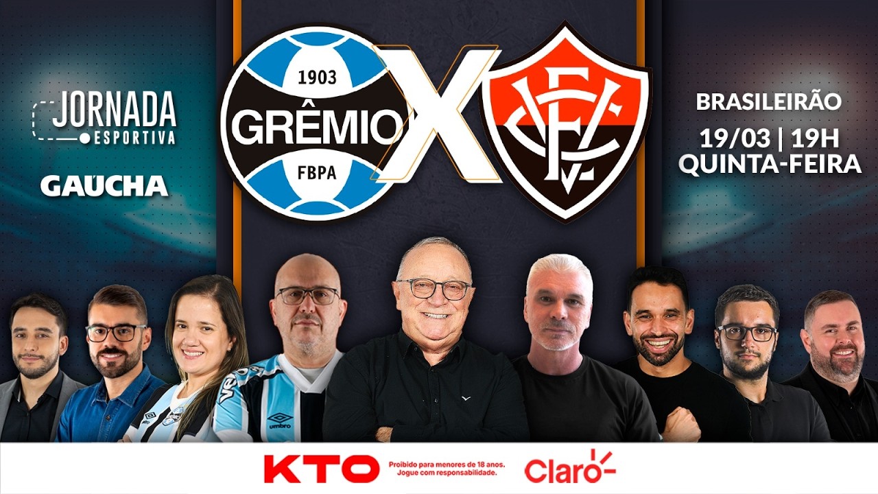 GRÊMIO 2x0 VITÓRIA | BRASILEIRÃO | JORNADA DIGITAL | 19/03/2026