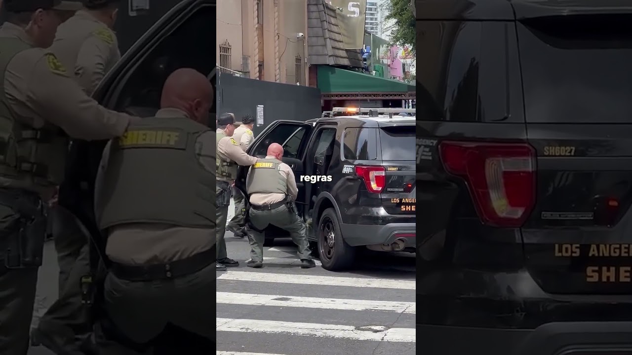 Ninguém conseguia fugir desse carro da polícia. 🥶