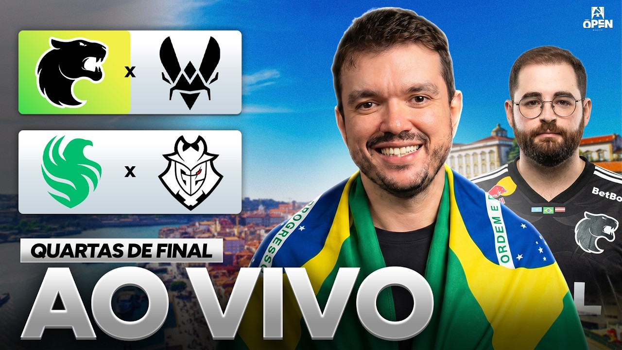FURIA x VITALITY | BLAST OPEN PORTO 2026 PLAYOFFS | DIA 1 - !socio - Siga @Gaules nas redes sociais!