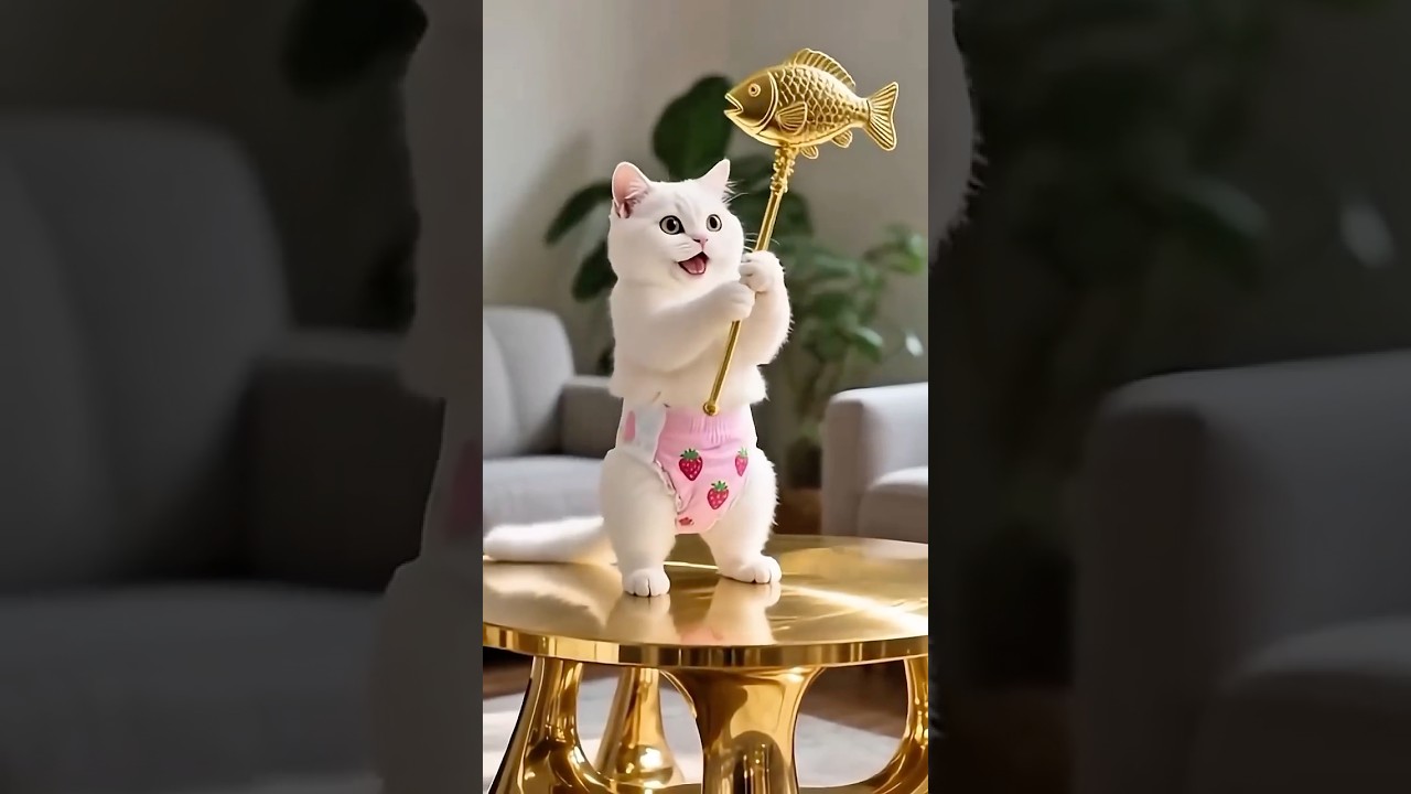 مياو😼لقى عصايه غيرت حياته للابد😱💫 #shortvideo #قطط #cat