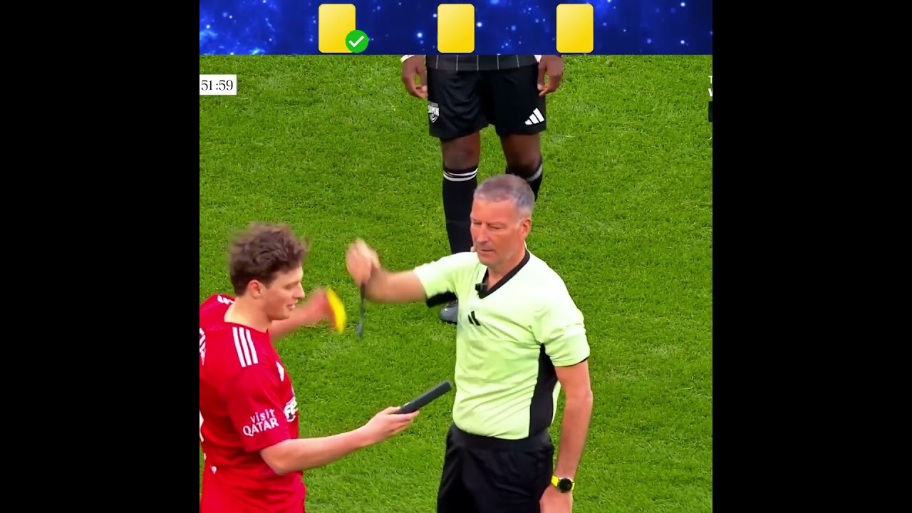 3 different ways to deal with yellow cards | #footballshorts #shorts