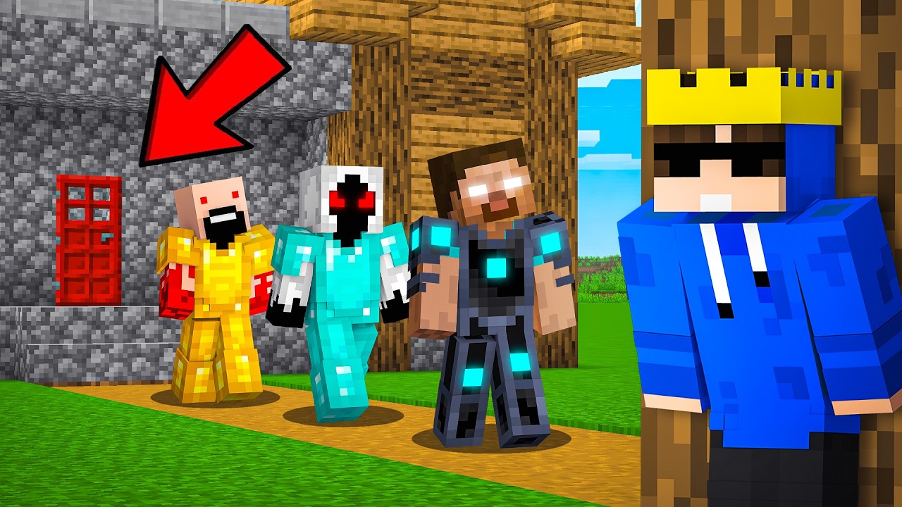 I Found a Secret Scary RED DOOR In MInecraft