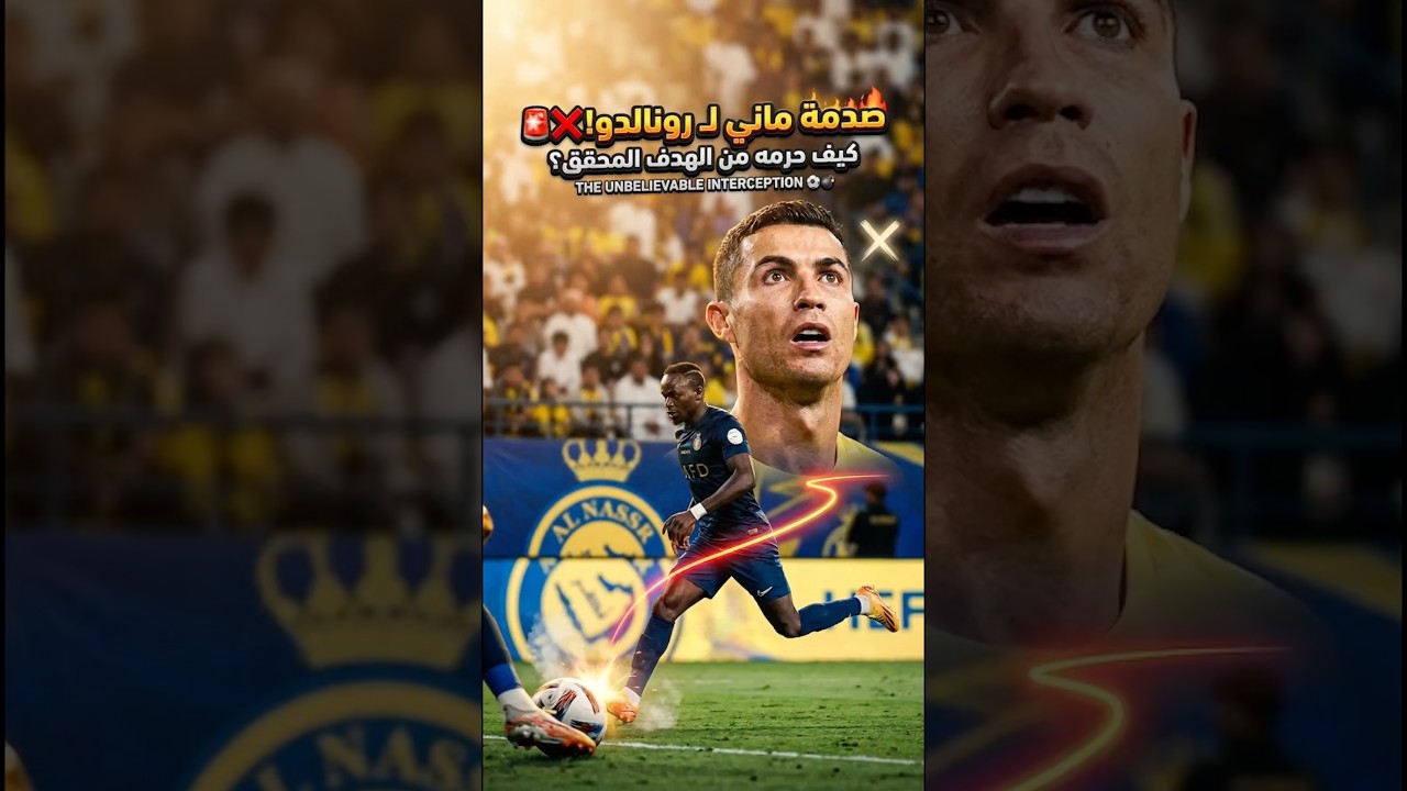 كيف حرم ماني رونالدو من هدف محقق؟ | كواليس ولقطات مجنونة ⚽️🚨#كريستيانو_رونالدو #النصر_السعودي