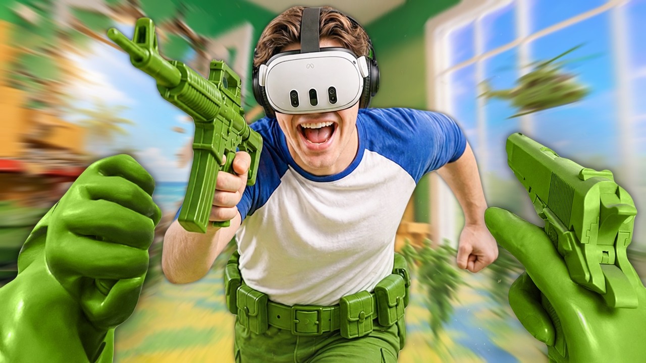 OYUNCAK ASKER OLUP SAVAŞA GİTTİM - Plastic Battlegrounds VR