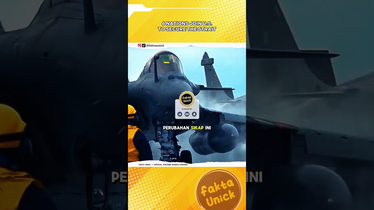 6 Negara Sekutu Gabung Amerika Amankan Selat Hormuz!