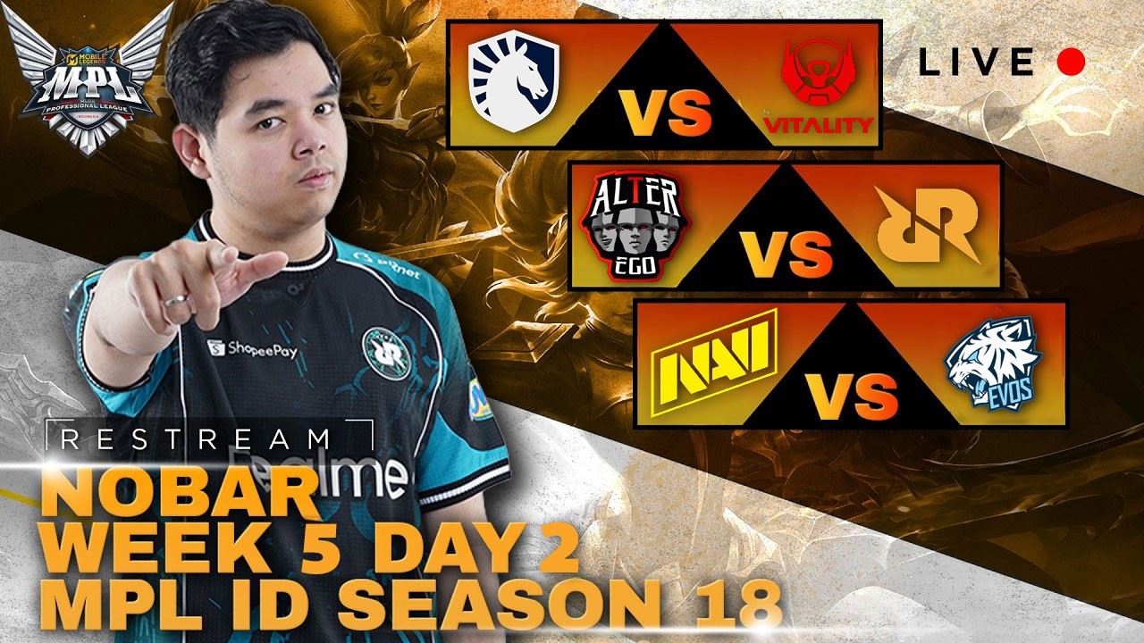 EVOS VS NAVI | R7 RESTREAM MPL ID S18 WEEK 5 DAY 2 |  top up nya di r7store.id #mlbbidcreator