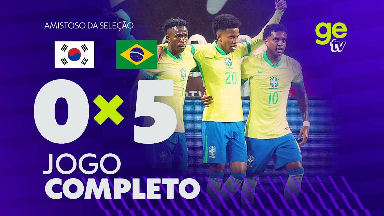 JOGO COMPLETO: COREIA DO SUL X BRASIL | AMISTOSO INTERNACIONAL | ge tv