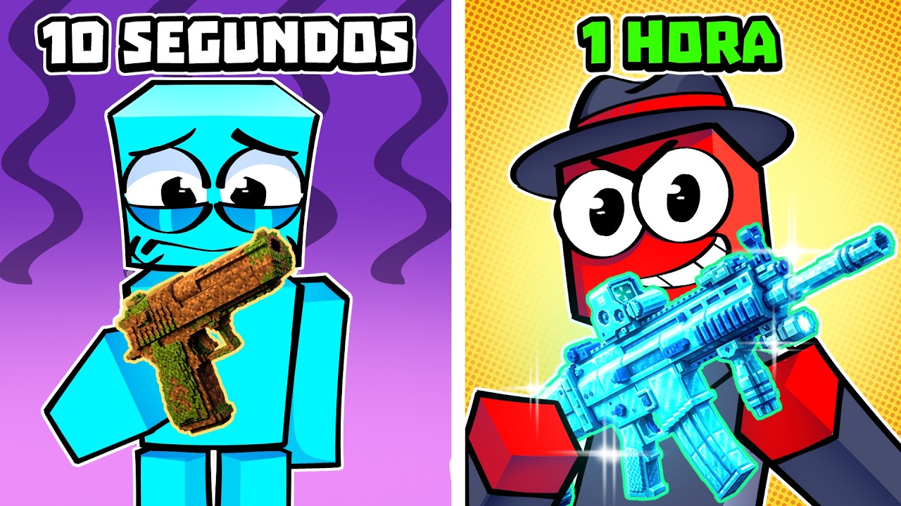 Batalha de Armas com Drops Aleatórios no Minecraft!👾