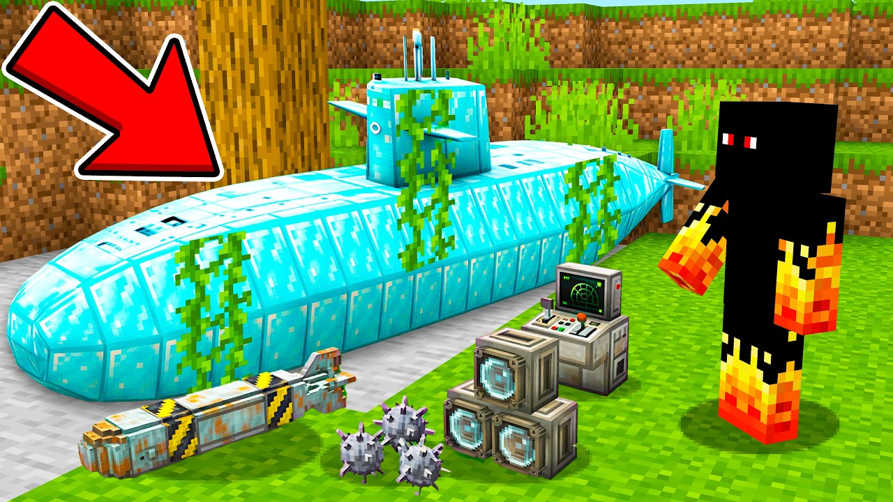 ENCONTREI UM SUBMARINO ABANDONADO NO MINECRAFT