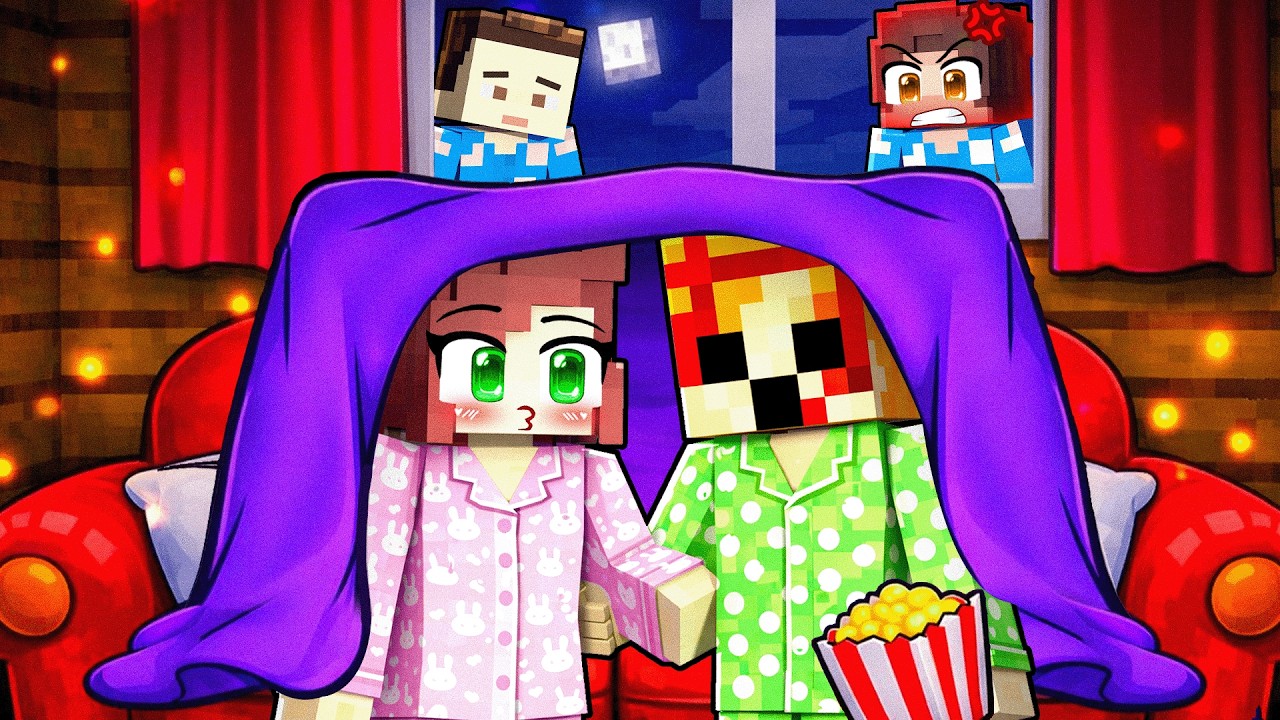 CATALİNA VE BOBBY1545 GİZLİ PİJAMA PARTİSİ YAPIYOR 🎉 - Minecraft