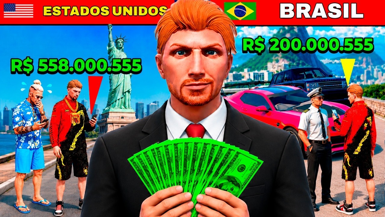 Aplicando GOLPES em VÁRIOS PAISES no GTA 5 RP!!
