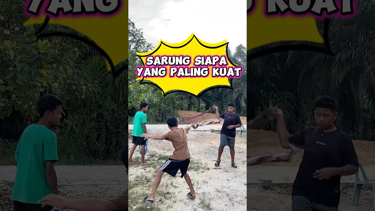 Sarung siapa yang paling kuat #videolucu #sketsakomedi #wakmi #comedy #funny #lucu