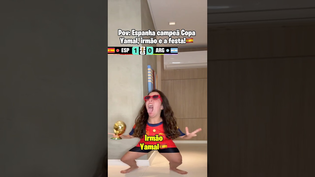 ESPANHA CAMPEÃ COPA E FESTA YAMAL, IRMÃO YAMAL!🇪🇸⚽️ final da copa