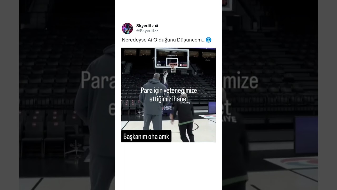 Fena Smaç Attı...🤩 #football #receptayyiperdoğan #basketball