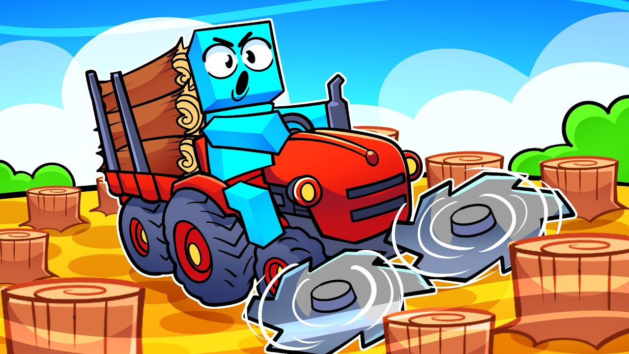 Evolui Meu Cortador de ARVORES no NIVEL MAXIMO! 👾