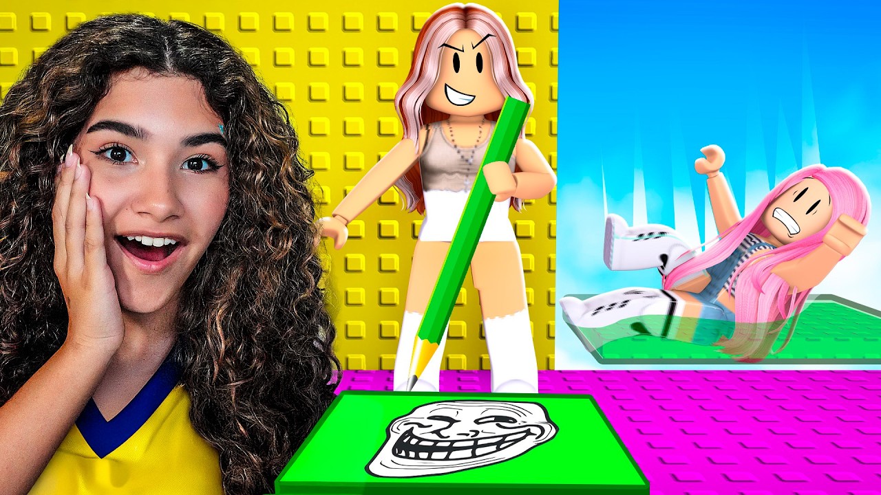 DESENHEI  PRA TROLLAR A MINHA MÃE NA TORRE TROLL no ROBLOX