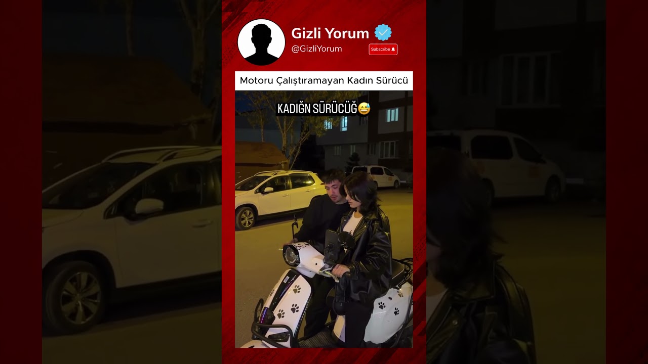 Motoru Çalıştıramayan Kadın Sürücü 😄