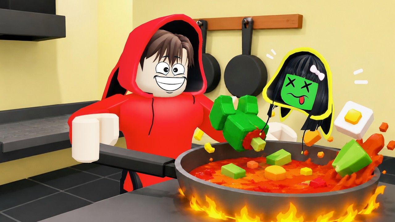 Yuta, Mio Dan Baby Celine Masak Daging Zombie Untuk Dijual || ROBLOX
