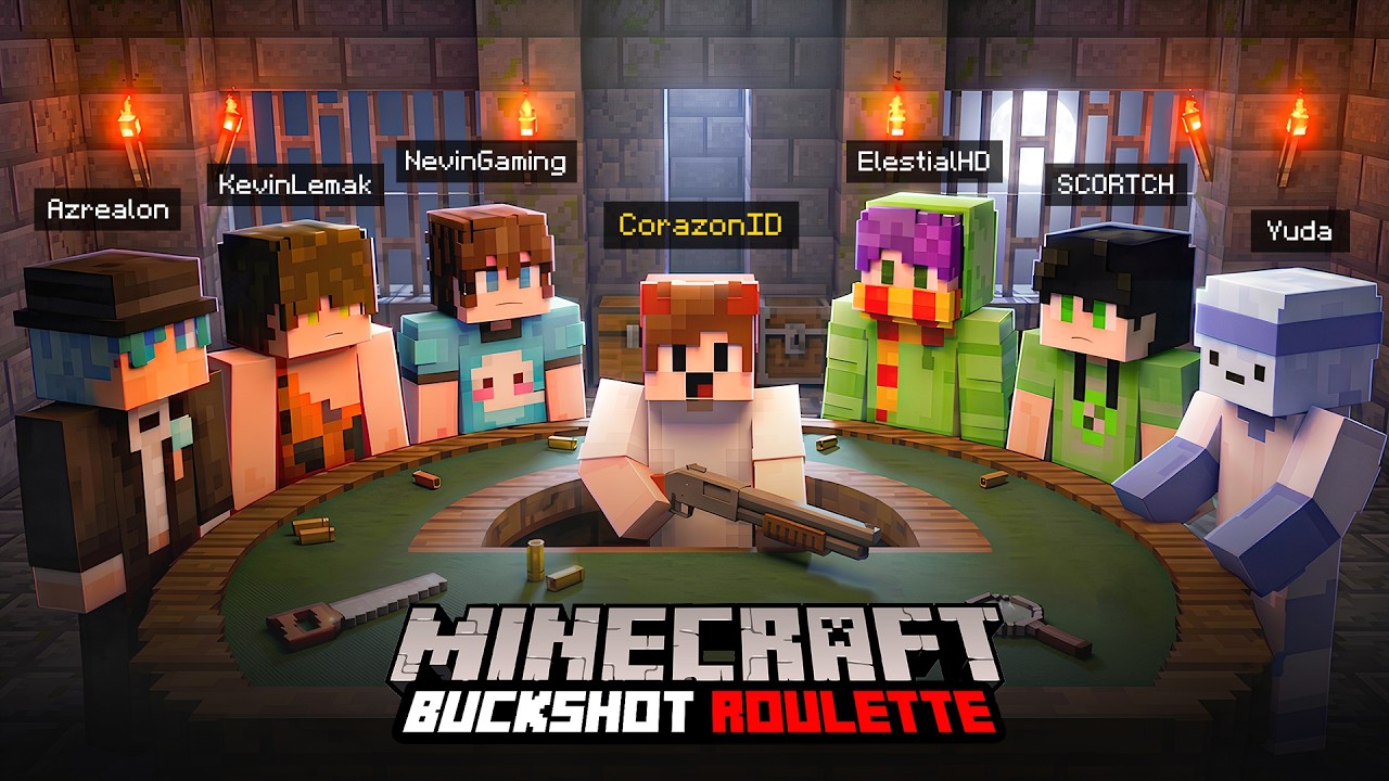 Gue Buat Buckshot Roulette Di Minecraft