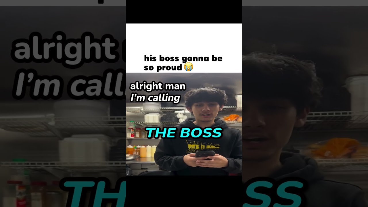 His boss gonna be so proud