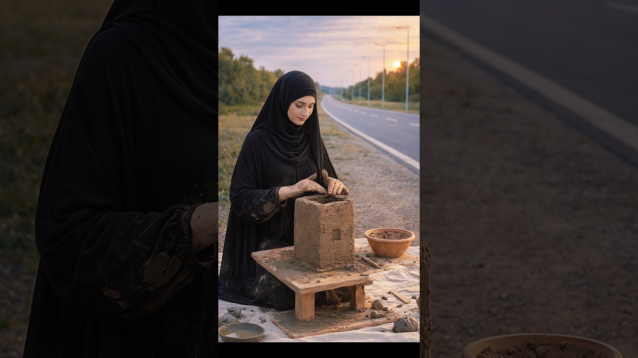 Beautiful Mini Clay Mosque  | AI Art ☪️🕌 Egzon Ibrahimi #ClayMosque #FaithAndArt #IslamicArt