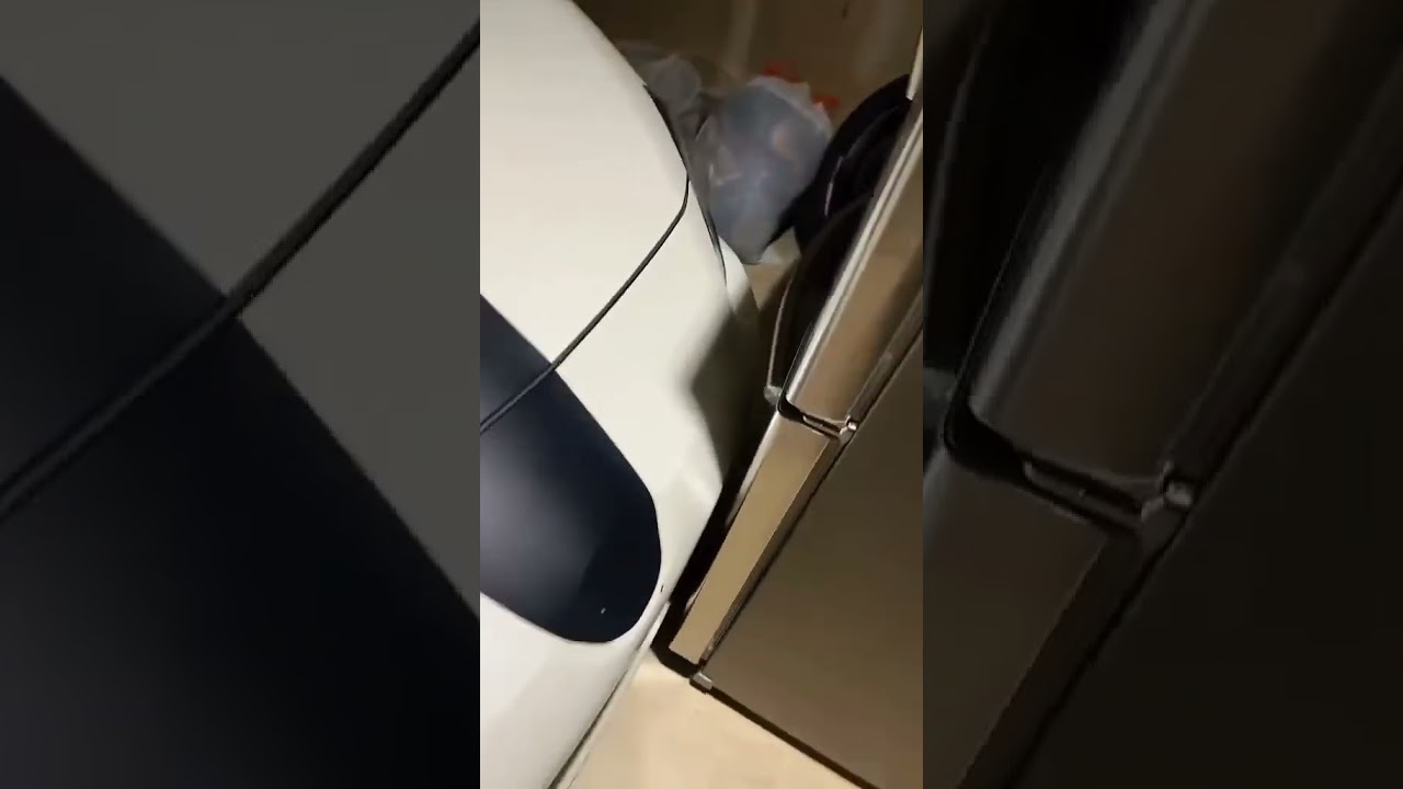 Well she didn't hit the fridge at least #automobile #car #racing #fun #performance #comedy #funny