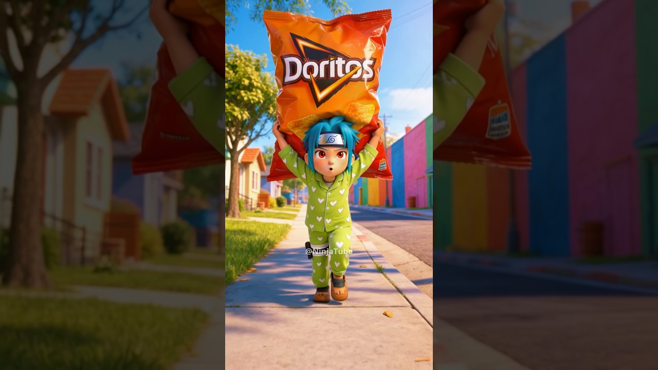 😱 Sasuke pegou o pacote de salgadinho na promoção... Mas o que tinha dentro ele não esperava!