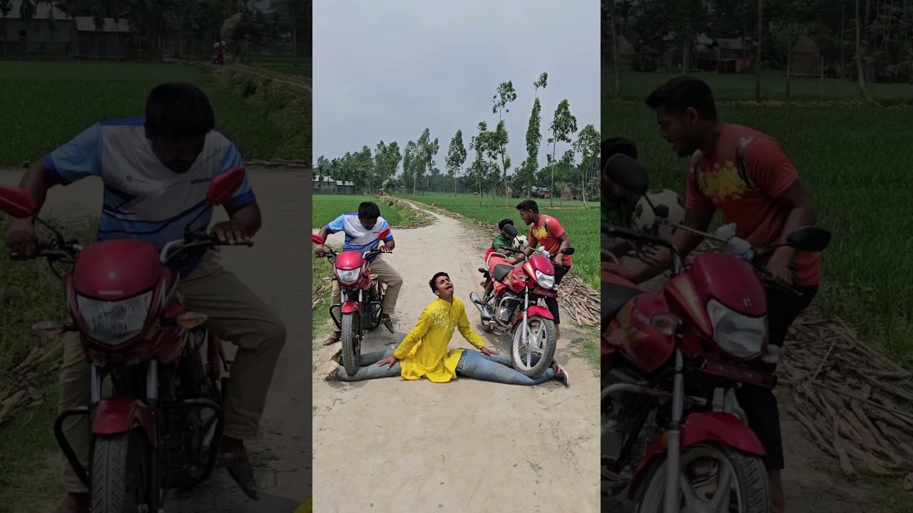 The boys fled on their motorcycles.54603#funny