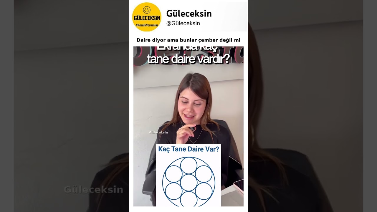 Daire diyor ama bunlar çember değil mi