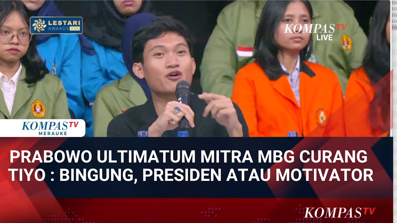 Eks Bem UGM Soal Prabowo Ultimatum Mitra MBG Yang Curang, Tiyo: Saya Bingung Presiden Atau Motivator