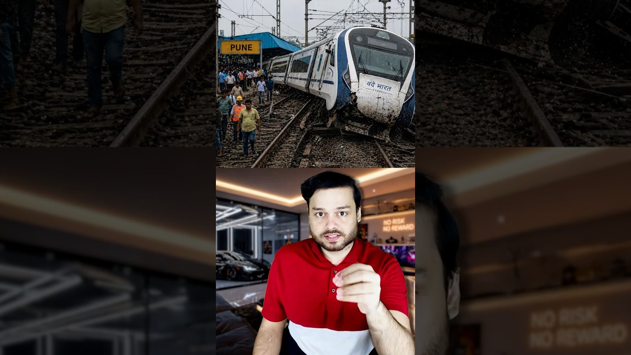 Vande Bharat Train Accident At Just 10 KM/Hr - How? Pune Incident #shorts