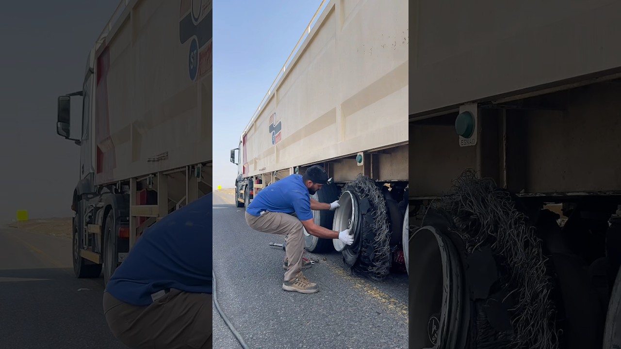 كيف ما حس السواق؟ كَفَر التريلا اختفى بالكامل على الطريق!