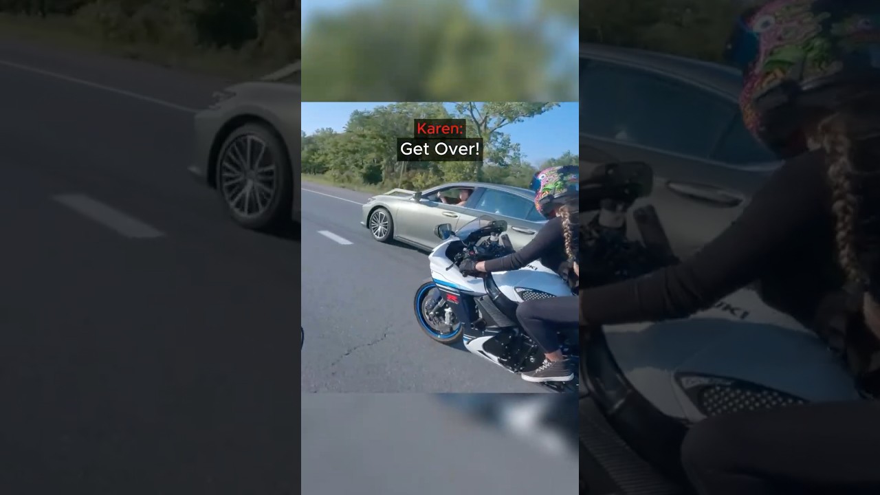 Karen pressed Bikers for trying to pass Traffic😳 - Published by EncounterVB