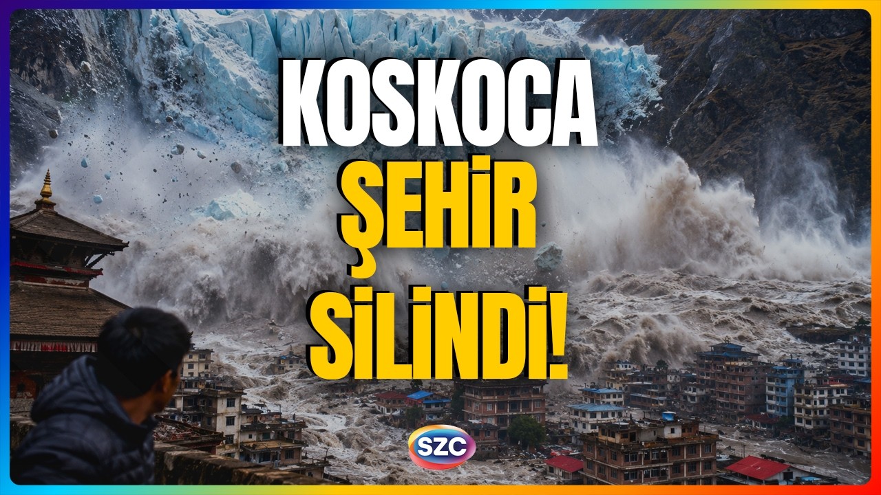 Nepal'de Anbean Yok Oluşun Kaydı! Buzul Koptu Milyonlarca Ton Su Şehri Yuttu! Ekrem Açıkel Anlattı