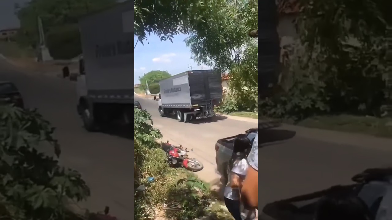 Caminhão desgovernado  sem freio