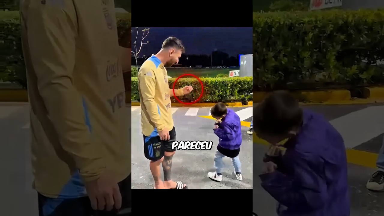 MESSI NÃO ACREDITOU NA DANÇA QUE O MENINO FEZ😂