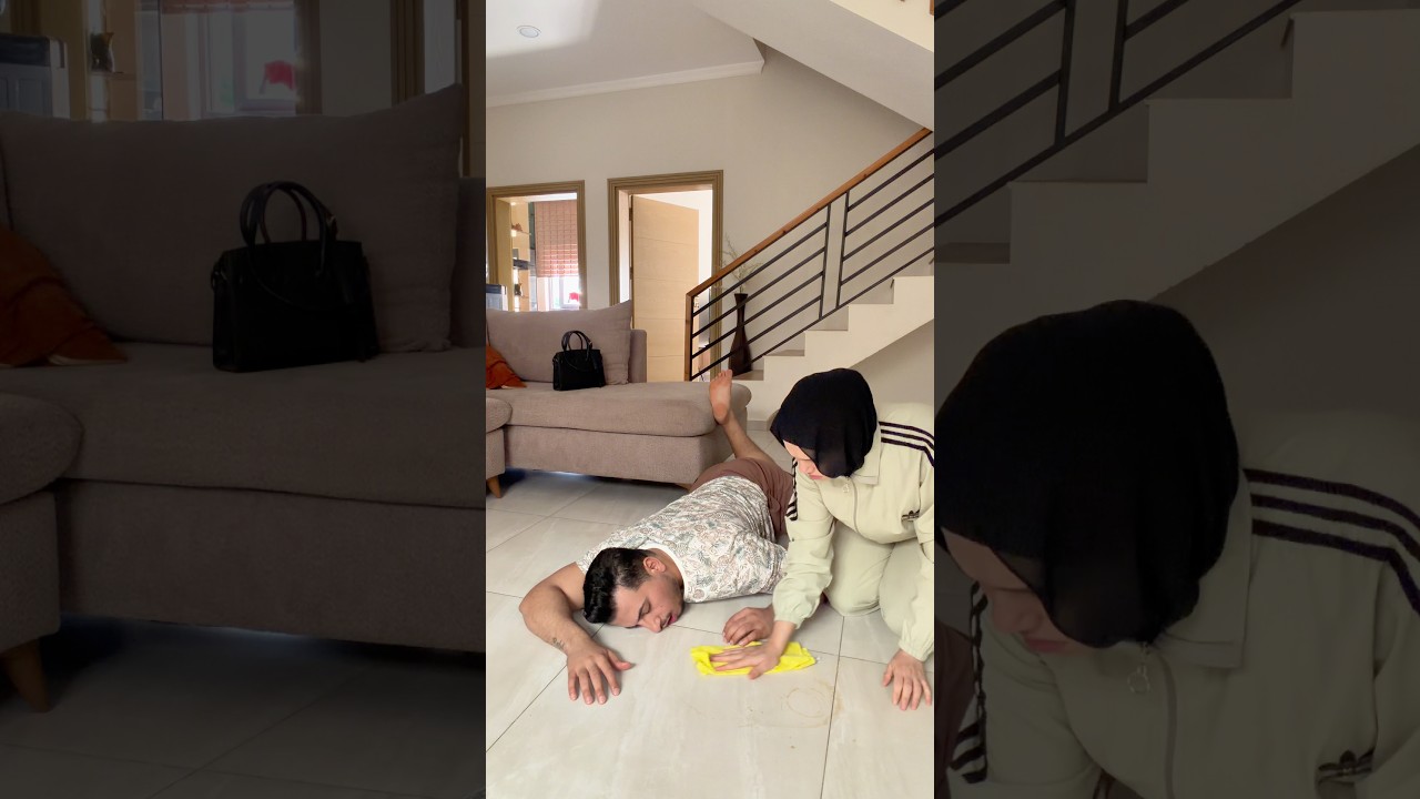 الصبح نظفت البيت😔💔