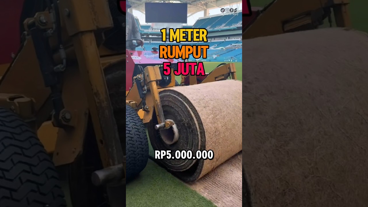 Proses Pemasangan Rumput Pada Lapangan Sepak Bola #fakta #unik #informasi