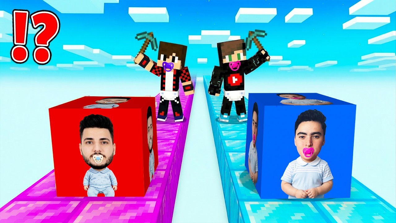 ماين كرافت : حـرب طريق حظ الاطفـال ولكن طريق اوكا الطفـل ضد طريق امير سلاو الطفل !!؟ 🔥😱