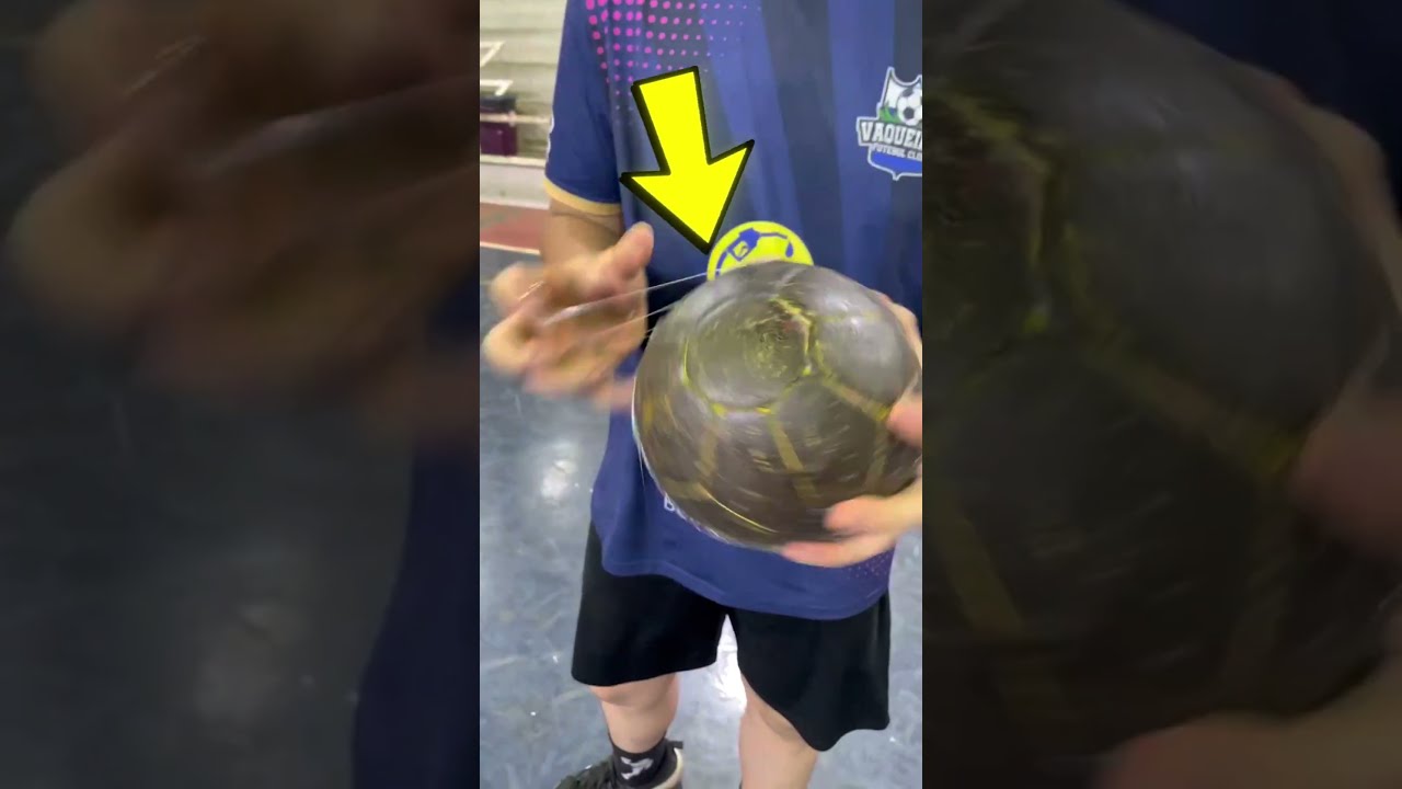 É assim que jogadores de handebol limpam as bolas! 🤯 #curiosidades #handball #resina