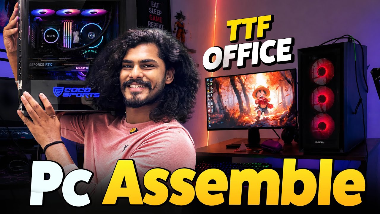 😍Temporary TTF office setup🔥| A2d customised pc assemble | TTF | A2d | Tamil | 