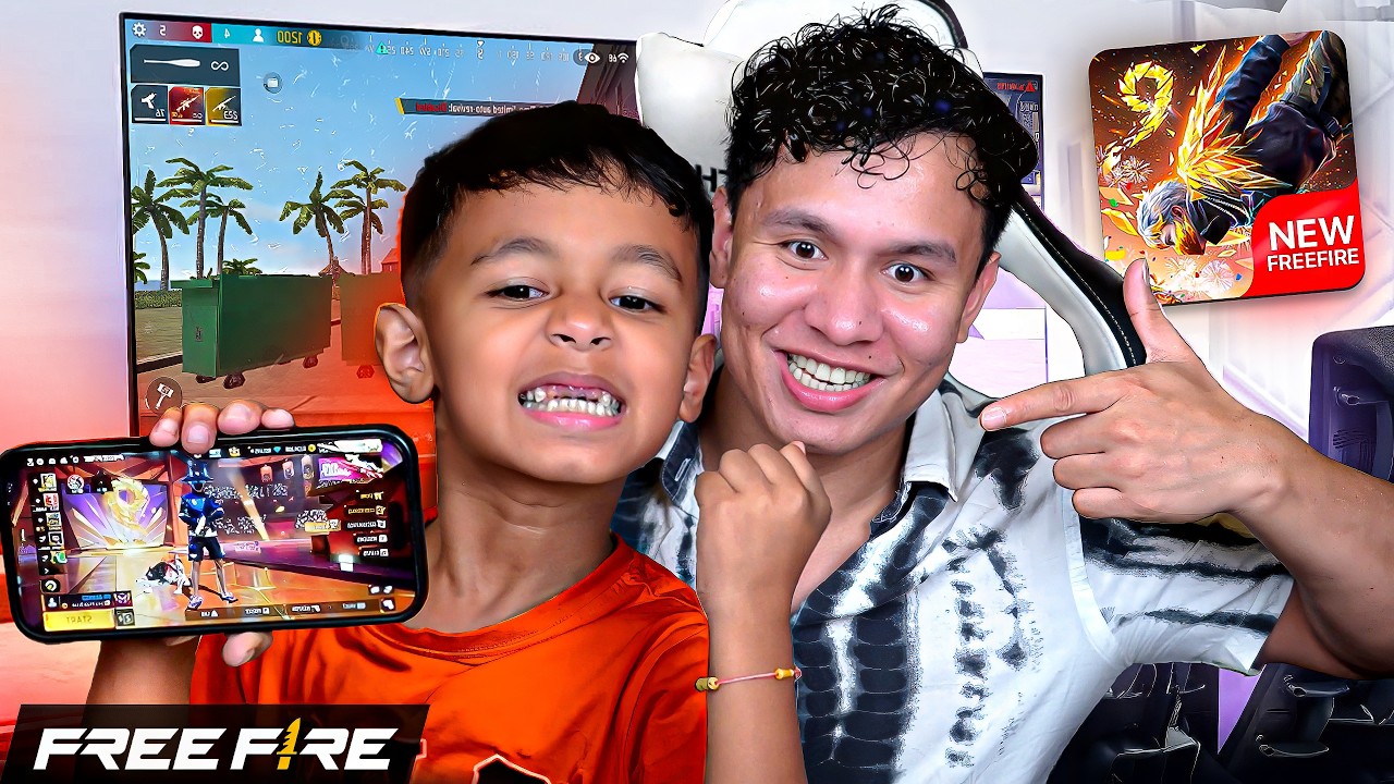 First Time Playing Free Fire with My Son ❤️ Tonde Gamer