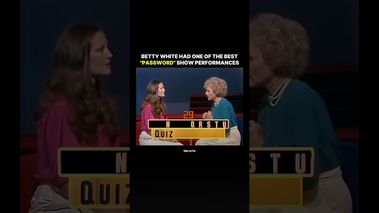 Betty White Had One Of The Best "Password" Show Performances.