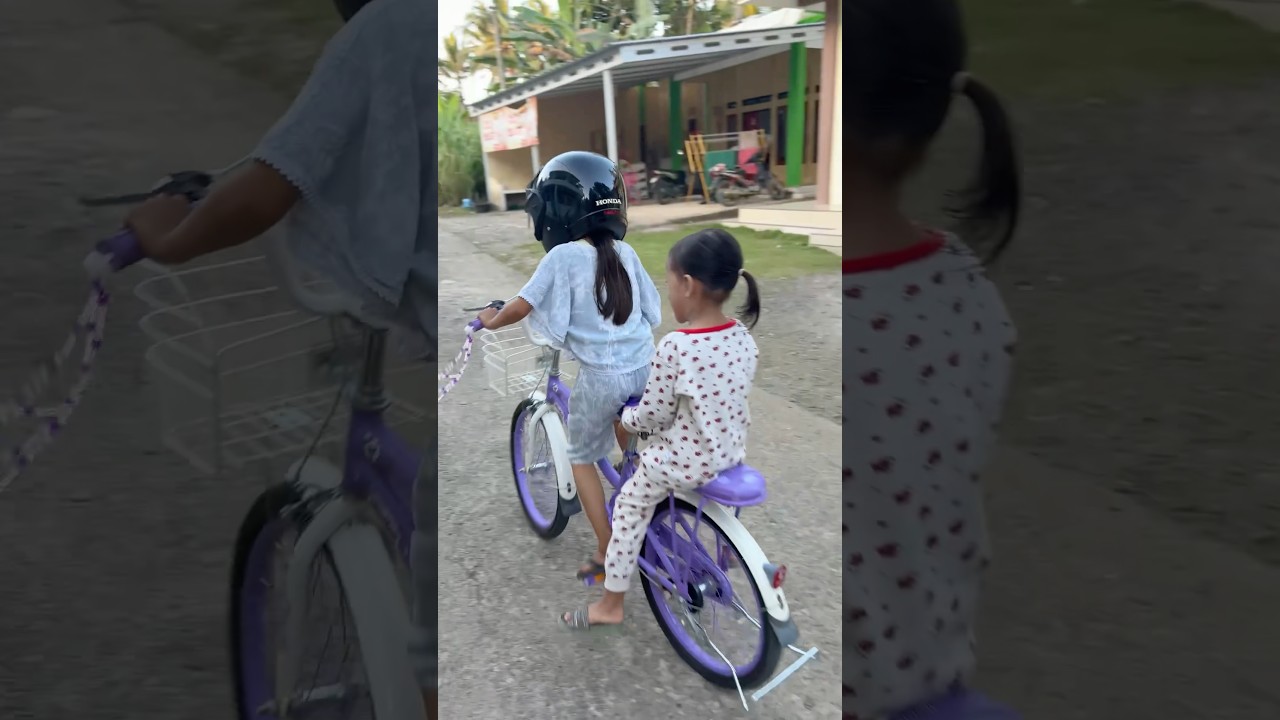 Naik sepeda lalu jalan