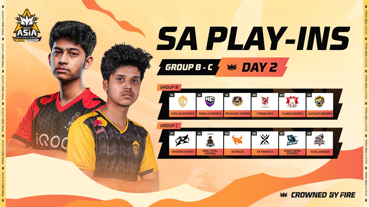 [HI] FFMAI 2026 Summer | South Asia Play-Ins Day 2 | Group B - C