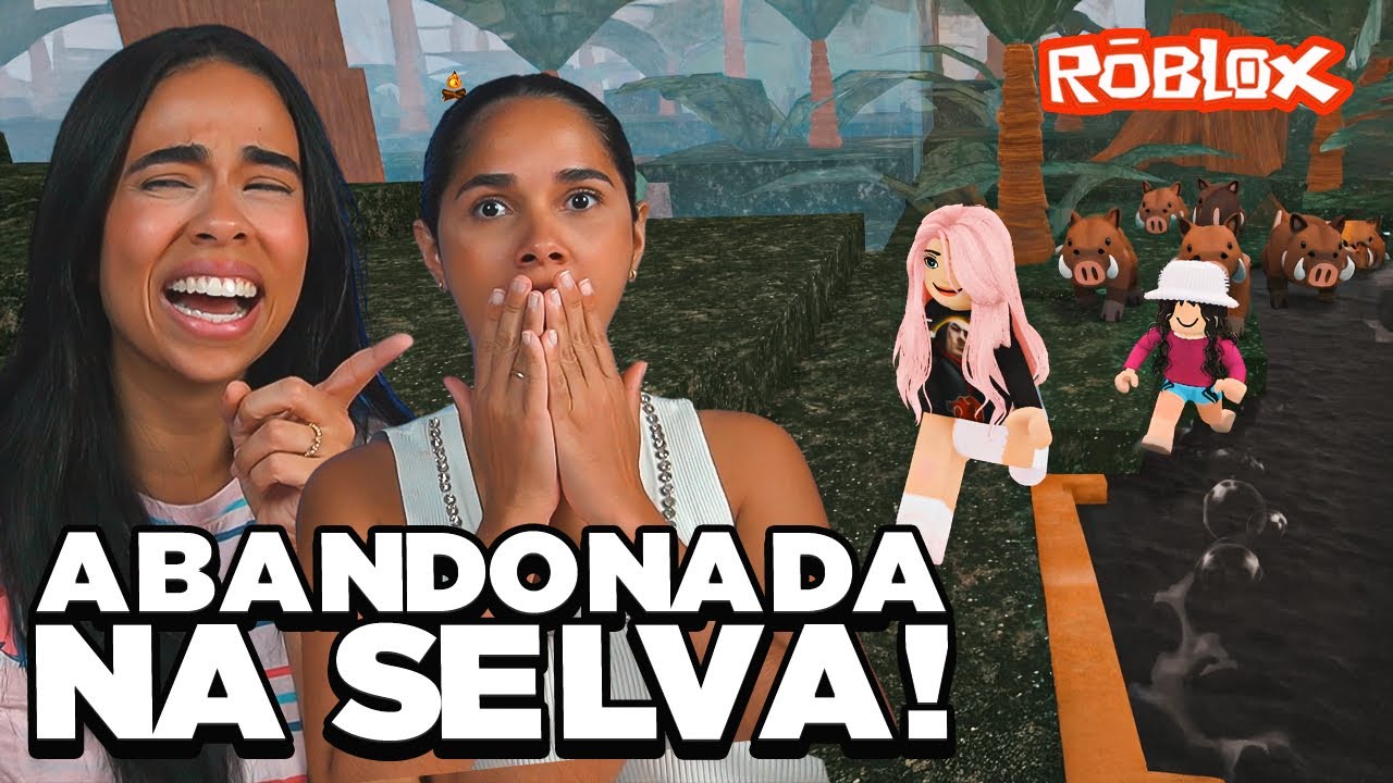 ABANDONEI MINHA IRMÃ NA SELVA EM 99 NOITES NA FLORESTA NO ROBLOX