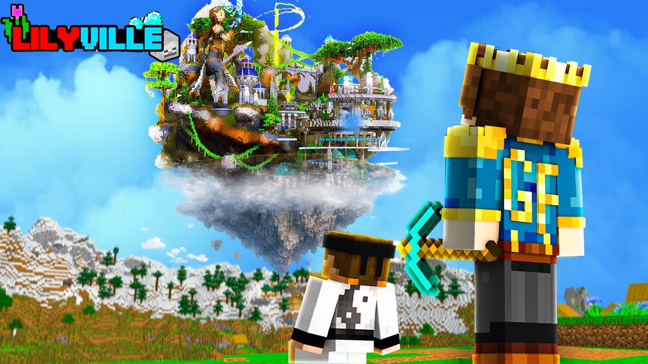 I Made SECRET SKY CIVILIZATION In Lilyville 😱😡 | Minecraft